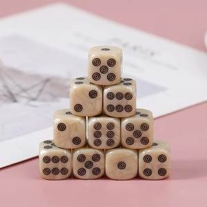 GUIDE HANDMADE RESIN PATTERN ECO-friendly Portable 6 Sided Acrylic Round Corner Standard Game D6 <b>Dice</b> for Yahtzee Game - Product Image 3