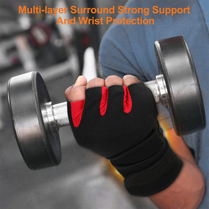 Guantes Deportivos Resistentes para Levantamiento de Pesas, Material de Neopreno, Impermeables, Antideslizantes, Equipo de Protección para Gimnasio - Product Image 3