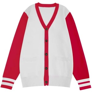Wholesaler USA Style <b>Cardigan</b> Add Custom Logos On Unisex Acrylic <b>Cardigans</b> Sweaters Embroidery Letters Knit Sorority Fraternity - Product Image 2
