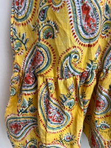 Vestido Bohemio de Algodón Indio con Estampado Paisley, Cuello Halter, Manga Corta, Estilo Hippie, para Mujer, Vestido Corto Informal con Estampado Floral, a Precio de Fábrica - Product Image 5