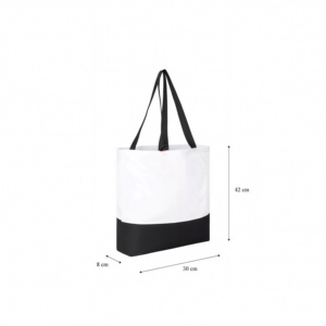 Bolsa de Mano de Lona de Algodón con Estampado de Jirafa de Dibujos Animados, Ecológica, Ligera, de Moda, con Bloques de Color, Reutilizable, Personalizada - Product Image 2