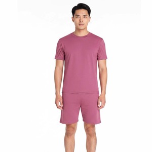 Summer Outfit Men's Shorts Sets T-Shirt Custom Logo Customized Design Color Casual 100% Cotton Jersey Fabric - Product Image 1