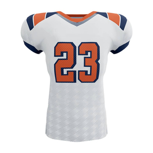 Breathable 100% Polyester Moisture-Wicking Customizable American Football Jersey Half Sleeve Unisex Adults Sublimation Design - Product Image 1