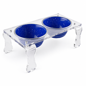 Bol pour animaux de compagnie portable écologique Plat en acier inoxydable de style moderne avec Offre Spéciale à motif solide - Product Image 1
