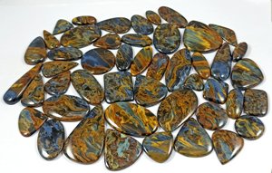 Vente en gros de pierres précieuses naturelles en vrac, faites à la main, de formes variées, en Pietersite, Cabochon, Quartz et Agate, pour la fabrication de bijoux en argent - Product Image 3