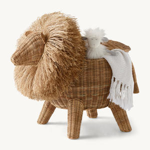 Panier de rangement pour bébé en rotin tressé miniature, écologique, de haute qualité, pour ranger les jouets, décoration de la maison, personnalisable, Vietnam - Product Image 3