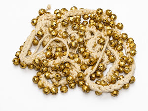 Campanas de latón chapado Kathak Ghungroo de primera calidad con correas ajustables para el tobillo, accesorios musicales metálicos para la práctica del danza clásica - Product Image 1