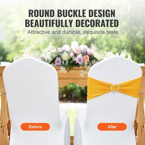 Fasce Elastiche in Spandex per Sedie con Fibbia, Coprisedie Elastici per Matrimoni ed Eventi - Product Image 4