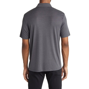 Camiseta Deportiva para Hombre, Manga Corta, Cuello Camisero, Corte Ajustado, con Logotipo Personalizado Estampado en la Parte Delantera, Ecológica, de Spandex/Algodón, en Oferta - Product Image 4