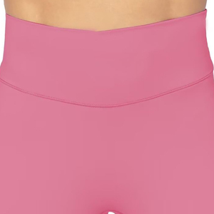 Women Peach Solid Yoga <b>Shorts</b> Plus Size Seamless High Waist Hip-Lifting <b>Tight</b> Spandex/Nylon Four-Way Stretch Breathable Sports - Product Image 2