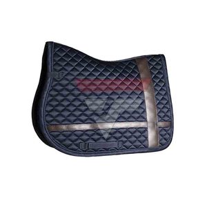 Almohadilla de Silla de Montar Acolchada de Acero Azul Satinado de Primera Calidad con Ribete Carbón para Equitación, Colchoneta Ergonómica Amortiguadora de Presión para Distribuidores - Product Image 3