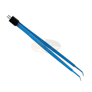 Forceps chirurgical électrique réutilisable en plastique et reconstructif, à pointe incurvée Gerald, 1,0 mm / 1,5 mm, 17,8 cm, semi-non-adhésif - Product Image 6