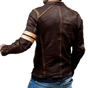 Most Popular Top Quality Custom Men's Leather <b>Jackets</b> Hot Selling Leather <b>Jacket</b> Customized Leather Design Men's <b>Jackets</b> - Product Image 2