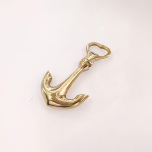 Anchor Brass Bottle Opener Polished Brass Nautical Decor Handmade Maritime <b>Bar</b> <b>Tool</b> Decorative For Home Restaurant Hotel - Product Image 3