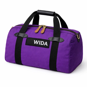 Latest Wholesale Sports Gym Duffel Bag Travel Bag Waterproof <b>Canvas</b> Zipper Large Capacity Luggage Bag Shoulder Strap OEM - Product Image 1