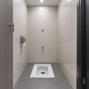 WC Bidet Moderne Carré à Poser au Sol, Monobloc en Céramique, Facile à Nettoyer, Design Minimaliste, Accessoire de Salle de Bain - Product Image 2