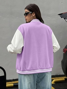 Chaqueta Casual de Moda Urbana con Cierre de Botones, Prenda Exterior Corta para Mujer, Estilo Universitario - Product Image 2