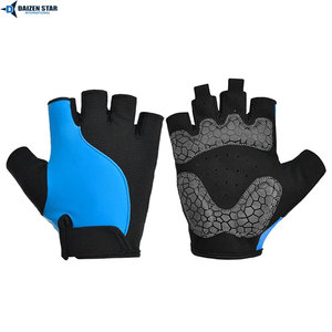 Gants de cyclisme d'été OEM demi-doigts respirants antidérapants avec rembourrage en gel en PU - Product Image 2