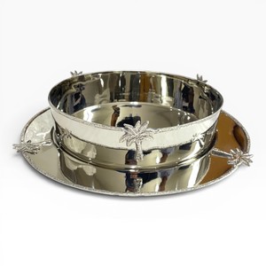 Premium <b>Chocolate</b> Plate & Bowl with Palm <b>Tree</b> Accent Customizable <b>Chocolate</b> Accessories Supplier Custom Sizes Colors Available - Product Image 6