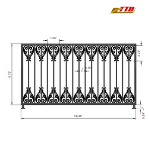 Panneaux de clôture en fer forgé élégants 100% ingrédients du Vietnam pour clôturer les treillis et les portes - Product Image 4