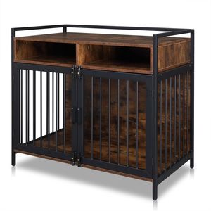 Gabbia per Cani XXL in Metallo, Robusta e Resistente, con Doppia Porta e Doppia Chiusura per Cani Piccoli/Medi - Product Image 1