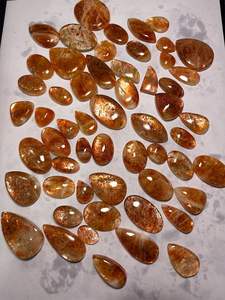 Nouvel Arrivage Cabochon ovale uni en pierre de soleil polie à la main, pierre précieuse naturelle de haute qualité pour bijoux et bagues, en promotion - Product Image 3