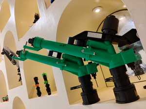 Pistolet d'arrosage oscillant réglable de 1,5 pouce à longue portée avec entraînement par engrenages à 360° pour l'irrigation des fermes, l'agriculture et les pelouses - Product Image 3