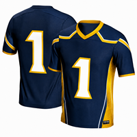 Camiseta de Fútbol Americano para Hombre, Transpirable, de Poliéster, Uniforme de Fútbol Americano con Malla Corta, Camiseta Deportiva Estampada de Secado Rápido, Ropa Deportiva para Equipo