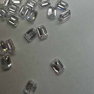 เพชรทรงเหลี่ยมมรกต CVD ผลิตในห้องปฏิบัติการ ความใส VVS-VS สี D-E ขนาด 0.003-2 กะรัต สำหรับทำเครื่องประดับ - Product Image 2