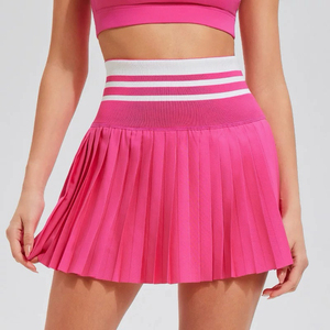 Jupes de tennis pour femmes très vendues, avec tissu de qualité supérieure, 100% polyester, avec poche pour téléphone, en vente - Product Image 1