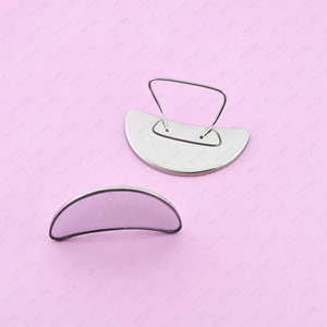 Miroir de salon pour extensions de cils, demi-lune, léger, incurvé, large champ de vision, outil de cartographie et d'application des cils - Product Image 1