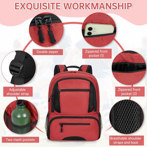 Professional Soccer <b>Backpack</b> with Ball Compartment and Separate Shoe Pocket Durable Athletic Bag for Players - Product Image 4