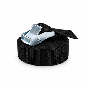 Sangle d'arrimage à boucle à came en polyester de 25 mm, 250 kg, pour le maintien de la cargaison, le transport de motos, directement de l'usine, OEM - Product Image 1