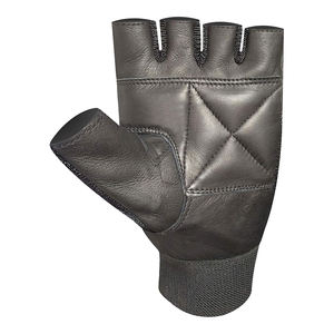 Gants de musculation de qualité supérieure, couleur noire, fonction antidérapante, design personnalisé, gants de sport en cuir pour la musculation - Product Image 5