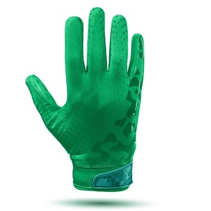 Gants de football américain d'hiver personnalisés verts pour l'extérieur, compatibles écran tactile, imperméables, respirants, légers, à doigts complets - Product Image 3