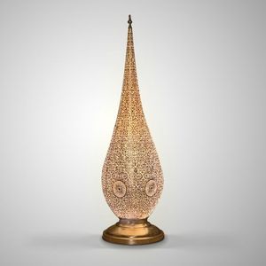 Moroccan <b>wall</b> lamp handmade brass metal filigree sconce light oriental gold <b>wall</b> lantern teardrop hollow design hallway - Product Image 1