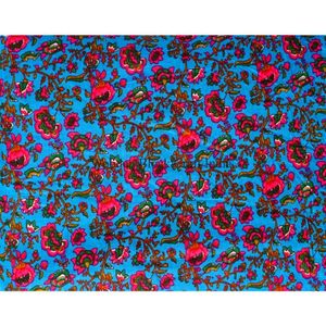 Breathable Eco Friendly Hand <b>Block</b> Printed Cotton Fabric Handcrafted Jaipur Heritage Traditional <b>WOODEN</b> <b>BLOCK</b> CRAFT INDIA Four - Product Image 5
