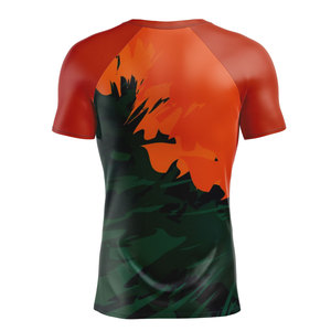 Quick Dry Short Sleeve <b>Compression</b> <b>Shirt</b> Fully Sublimation Printed MMA Fighting Rashguard Custom Slim fit <b>Shirts</b> for men - Product Image 2