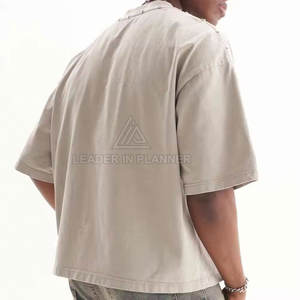 เสื้อยืดดิสเทรสขายส่ง เสื้อยืดลำลองสำหรับผู้ชาย ใส่ได้ในฤดูร้อน เสื้อยืดดิสเทรสขายออนไลน์ - Product Image 2