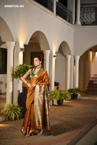 Premium Collection Festival Wear Khadi Raw Silk with Traditional Painted Madhubani Pallu & Zari Border Saree-Blouse Saree <b>Love</b> - Product Image 2