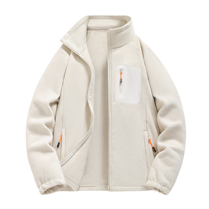 Nueva Chaqueta de Invierno para Hombre, Forrada de Polar, con Cierre Frontal, Cuello Alto, Gruesa, Impermeable, Casual, Holgada, 320gsm - Product Image 3