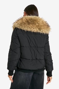 Manteau d'hiver confortable pour femme, parka en velours, veste 2023 en duvet de canard long 90% blanc, standard, tricotée, sérigraphiée, à capuche - Product Image 4