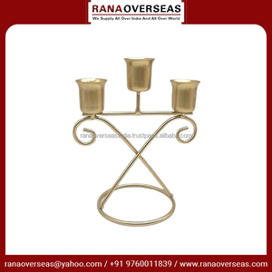 Bougeoir en métal fabriqué à la main Design classique et contemporain pour une décoration élégante pour la maison et l'événement à un prix abordable du grossiste - Product Image 3