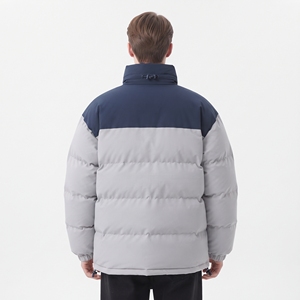 Men's Insulated Color Block Winter <b>Coat</b> Cotton <b>Padded</b> Breathable Casual Outerwear Jacket - Product Image 2