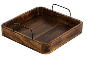 Bandeja de Madera Minimalista VEDELA NATURALS con Asa, Multifuncional, Ecológica, Material MDF para Uso en la Cocina - Product Image 1