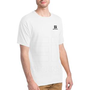 เสื้อยืดลำลองผู้ชายคุณภาพพรีเมียม ผ้าฝ้าย/โพลีเอสเตอร์ ระบายอากาศได้ดี รับผลิตแบบ OEM ODM ปรับแต่งได้ตามต้องการ สีพื้น - Product Image 5