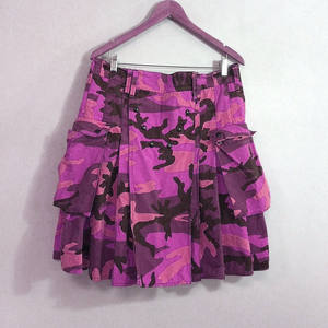 Faldas Escocesas para Hombre, Estilo Utilitario, Color Morado Camuflaje, con Bolsillos Cargo, Venta al Por Mayor 2026 - Product Image 1