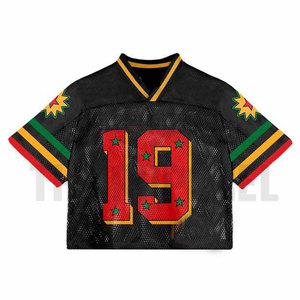 เสื้อยืดตาข่ายพรีเมียมแบบกำหนดเองสำหรับฤดูร้อน เสื้อเจอร์ซีย์ตาข่ายสไตล์สตรีทแวร์สำหรับแบรนด์ เสื้อยืดตาข่ายคุณภาพสูงรุ่นล่าสุดสำหรับผู้ชาย - Product Image 1