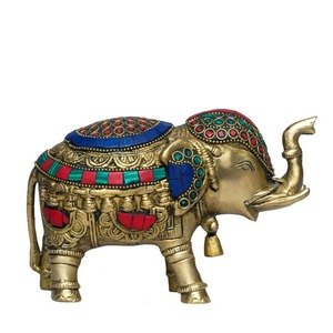 Premium Quality Handcrafted Brass Elephant <b>Statue</b> for Home Decor or Living Room Decoration Available at Best Price - Product Image 4