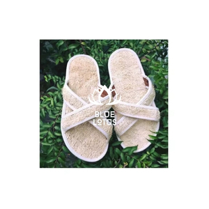 FAST SELLING Loofah Slippers Exfoliating Footwear for <b>Shower</b> Spa Use, Gentle Foot Care and Relaxing Home Wear with Loofah Fiber - Product Image 1